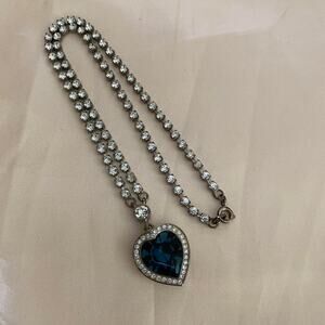 Vintage R.J Graziano Lucite Heart Crystal Signed